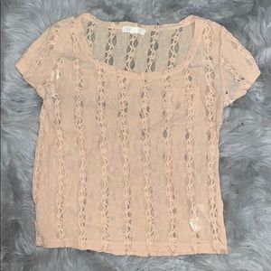 Forever 21 lace blush pink tip size medium